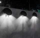 Solar Outdoor Wall Lights (2-Pack): IP44 Waterproof LED Sconces for Garden, Patio & Pathway Lighting（white light） - 45-Degree Angle