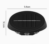 Solar Outdoor Wall Lights (4-Pack): IP44 Waterproof LED Sconces for Garden, Patio & Pathway Lighting（Warm light） - Close-Up Angle