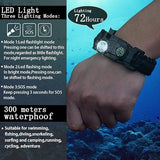 21 in 1 Survival Bracelet, Paracord Emergency Outdoor Sports Wristband Kit Waterproof Compass, SOS LED Light, Thermometer, Rescue Whistle, Fire