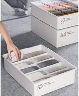 Underwear Panties Socks Box Close-fitting Clothing Storage Box Drawer Three-piece Cover with Compartment Household - Close-Up Angle