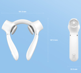 White Portable Neck Fan: Hands-Free Wearable Air Conditioner with 4000mAh Battery for Australian Travel & Daily Use - Extra Image