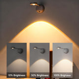 Wireless Smart LED Wall Light: Rechargeable, Motion-Sensor & Remote-Controlled, No-Drill Mount for Home Decor & Task Lighting - Top-Down View