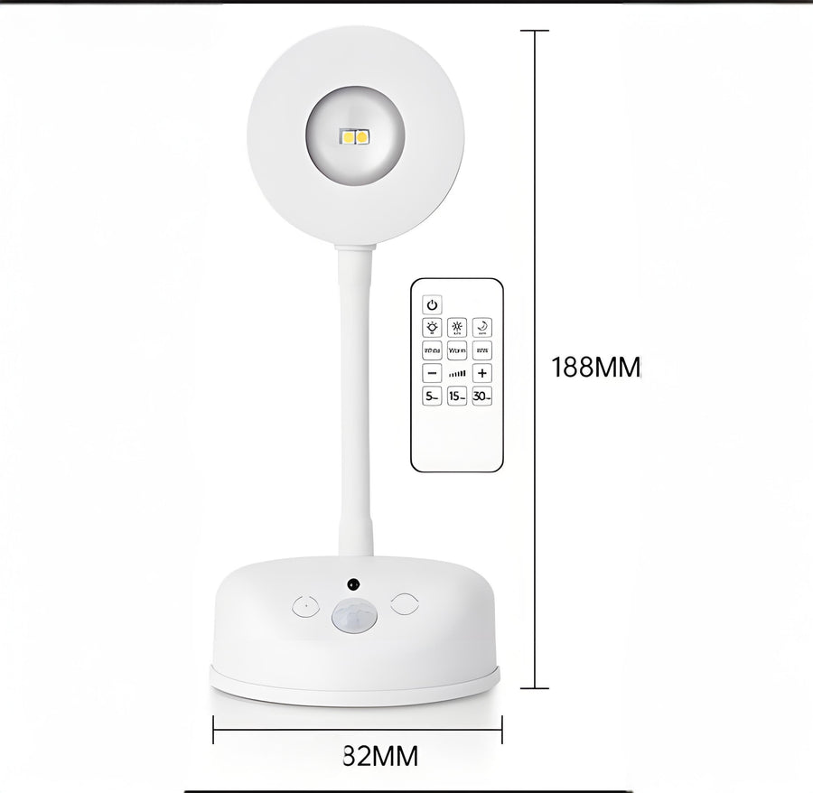 Wireless Smart LED Wall Light: Rechargeable, Motion-Sensor & Remote-Controlled, No-Drill Mount for Home Decor & Task Lighting