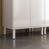 Base Kitchen Steel Cabinet/Cupboard with 3 Doors + 2 Drawers - Renova White Flat Pack DIY