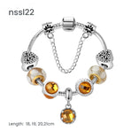 10 Styles Charm Bracelets Set: Colorful Alloy & Glass Beaded Bracelets,Buy 3 for Better Price(triple)