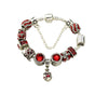 Vintage Silver-Plated Zircon Beaded Bracelet(20cm)