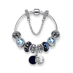 Combo Deal: Tortoise Bead, Purple Floral, Blue Starry Sky Bracelets - Mix & Match,Buy 2 for Better Price(double-20cm)