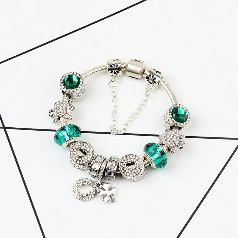 Combo Deal: Tortoise Bead, Purple Floral, Blue Starry Sky Bracelets - Mix & Match,Buy 3 for Better Price(triple-18cm)