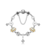 Clover Pendant Bracelet: Alloy, Zircon & Resin with Bright, Sweet Style(18cm)