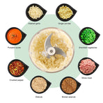 NNEOBA Mini Electric Meat Grinder and Garlic Crusher