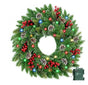 Pre-Lit Christmas Wreath With Led Lights