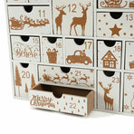 Christmas Wooden Advent Calendar With 24 Drawers