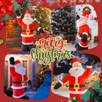 8Ft Tall Inflatable Santa Claus With 9 Led Lights