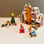 Santa Claus Gingerbread House Building Blocks