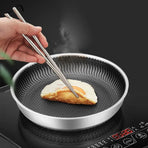 Tri-Ply 316 Frying Pan 32cm Double-Sided