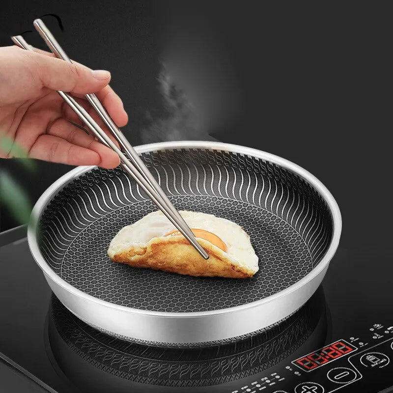 Tri-Ply 316 Frying Pan 32cm Double-Sided