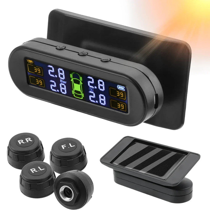 Wireless Tire Pressure Monitoring  Solar And USB Charging