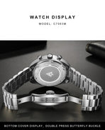 Mens Quartz Chronograph Business Watch