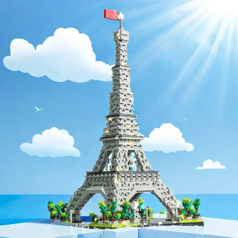 LED Eiffel Tower Micro Mini Building Blocks Set