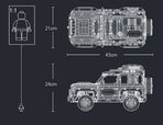 Technical Rover Defender Collector'S Building Blocks Set