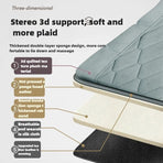 Electric Full Body Massage Mattress with Heat, Airbag, and Kneading Grey