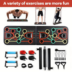 Push-Up Board Set with Resistance Bands