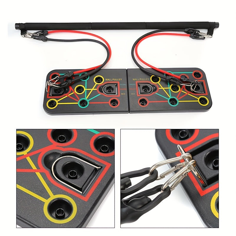 Push-Up Board Set with Resistance Bands