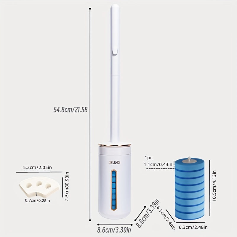 Disposable Toilet Brush Set Wall Mount (10pcs)