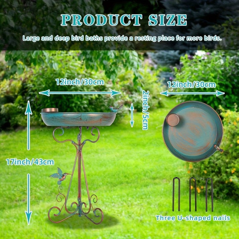 Bird Bath with Feeder Pedestal