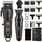 Men's Electric Hair Clipper with LCD Display