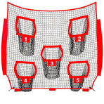Football Outdoor Target Throwing Net with 5 Pockets