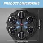 Wall-Mounted Smart Boxing Game with LED & Gloves