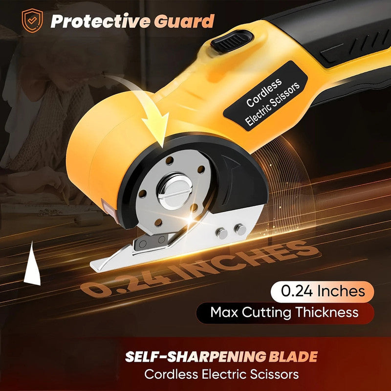 Cordless Electric Fabric Cutter with USB Rechargeable