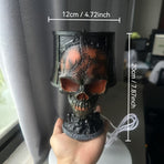 Lava Skull Lamp USB Halloween Night Light