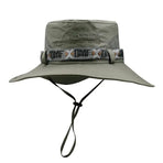 Mens Summer Bucket Hat UV Protection Wide Brim