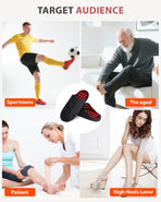 Rechargeable Red Light Therapy Slippers Black