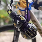 2pcs 800ml Gourd Water Bottle Black