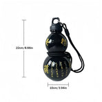 2pcs 800ml Gourd Water Bottle Black