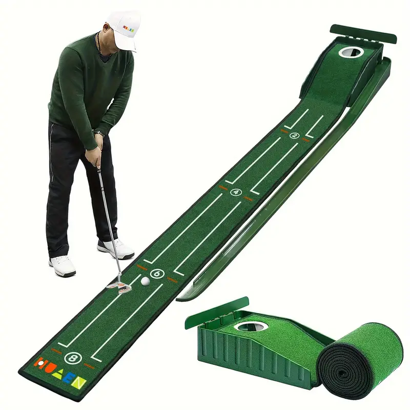 Compact Edition Portable Golf Putting Training Mat