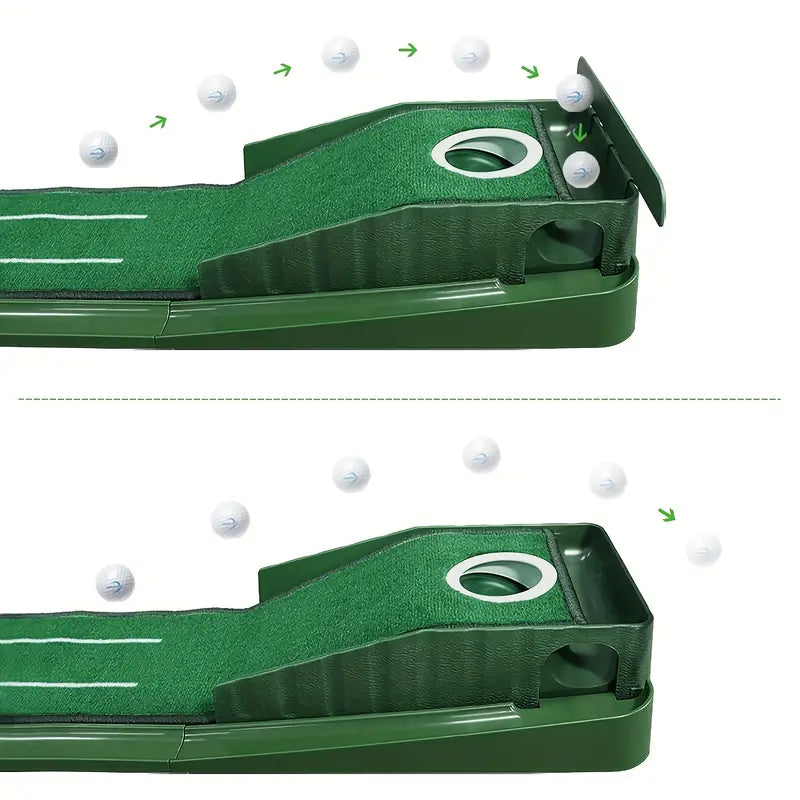 Compact Edition Portable Golf Putting Training Mat