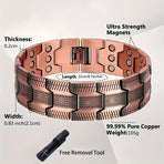 3X Strong Copper Magnetic Bracelet for Men