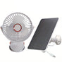 Solar Battery Camping Fan with Light Rechargeable