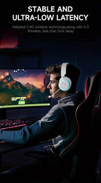 Wireless Gaming Headset with Surround Sound