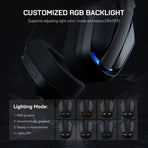 Wireless Gaming Headphones with Noise Cancelling Mic