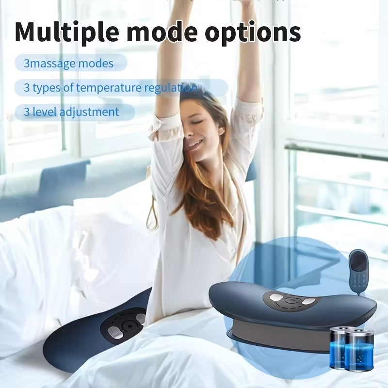Electric Lumbar Massager with Heat & Vibration