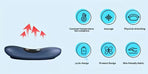 Electric Lumbar Massager with Heat & Vibration