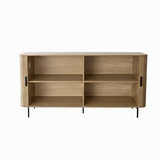 Florence 2 Door Buffet Sideboard Oak - 45-Degree Angle