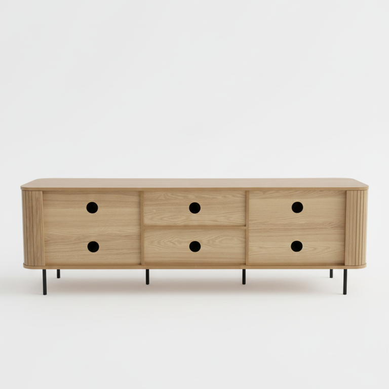 Florence 2 Door Entertainment Unit Oak