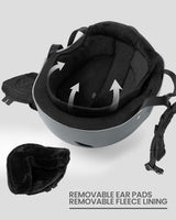 OutdoorMaster Kelvin Ski Helmet - with ASTM Certified Safety, 9 Options - for Men, Women & Youth-Grey,Large - Top-Down View