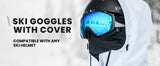 OutdoorMaster Ski Goggles with Cover Snowboard Snow Goggles OTG Anti-Fog -100% UV Protection-OM-18 - Extra Image